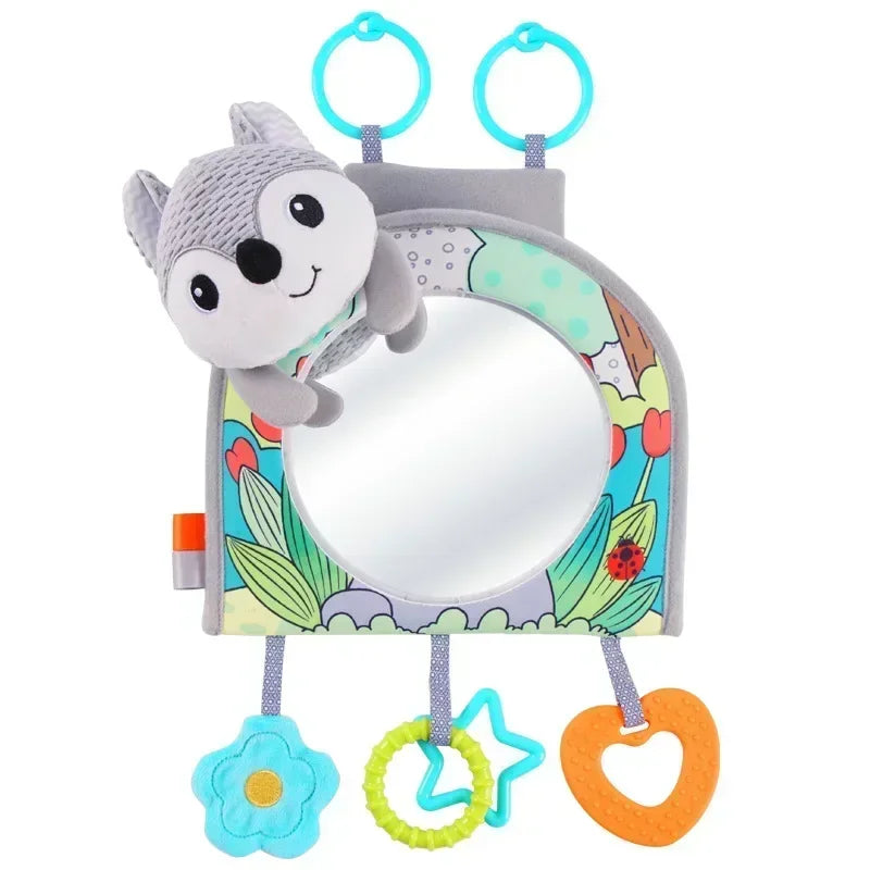 Cartoon View Back Seat Mirror Baby Car Mirror Safety Seat Headrest Rearview Mirror Baby Facing Rear Ward Car Kids Monitor Gifts