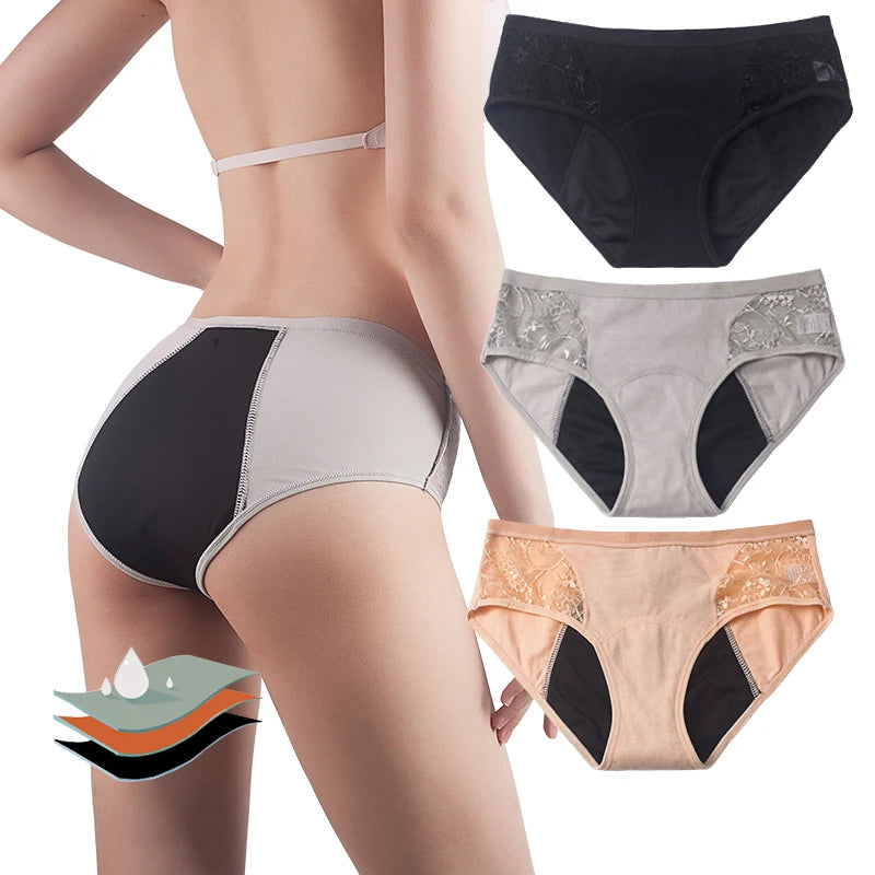 Menstrual Period Panties Women Cotton higth waist Leak Proof Widen absorbent underwear Physiological Briefs