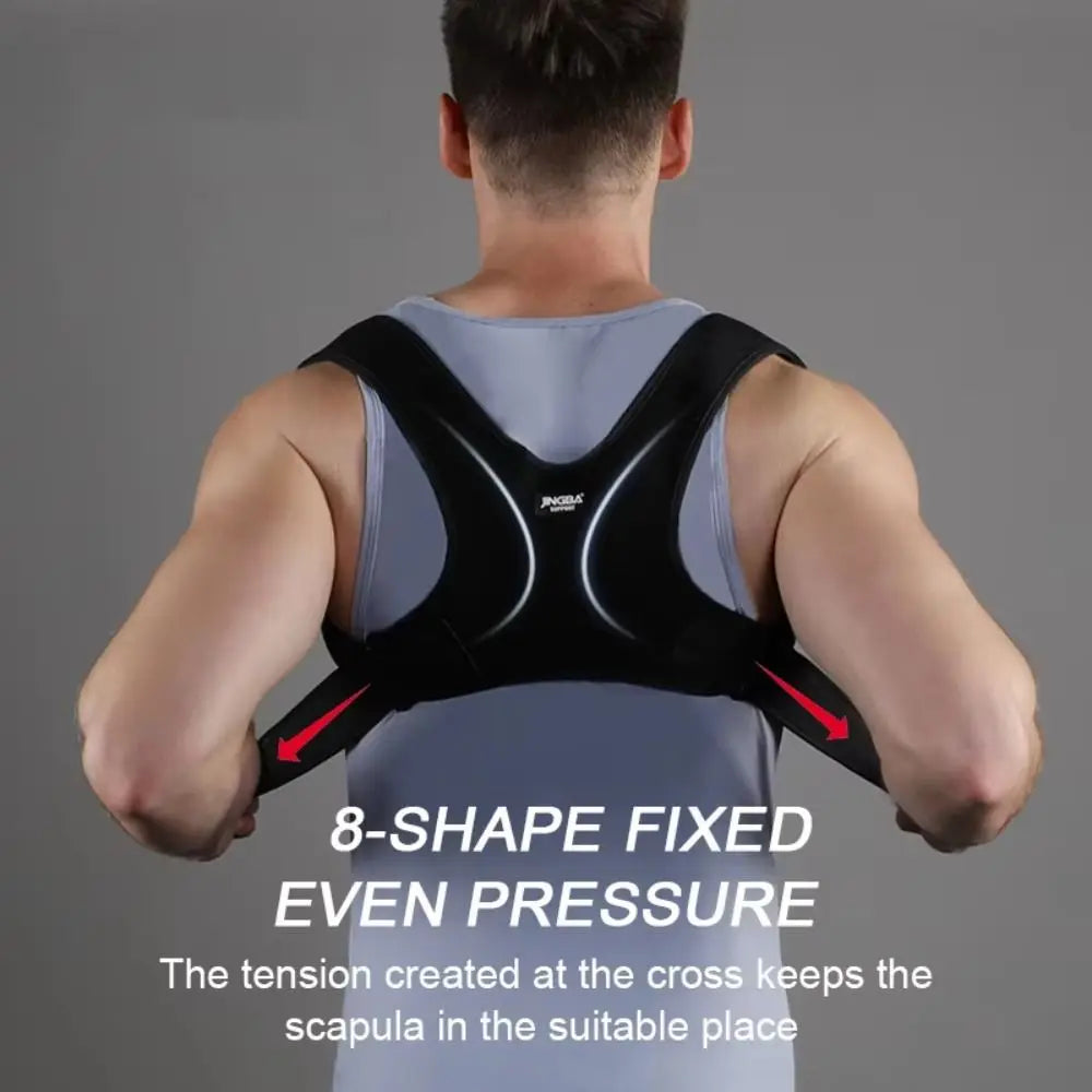 Unisex Posture Corrector Adjustable Back Fracture Support Men Women Back Clavicle Spine Shoulder Correction Brace Belt Strap