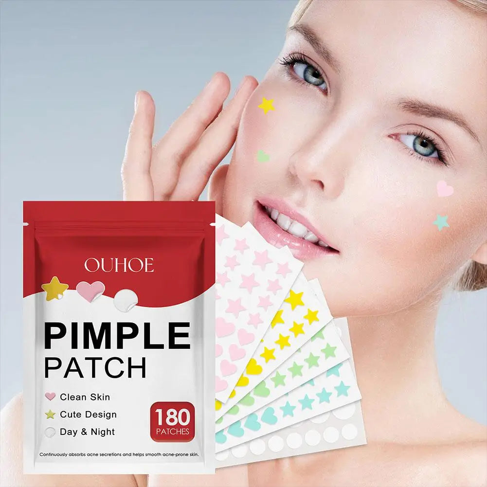 180PCS Acne Pimple Patches Colorful Breathable Acne Removal Absorb Secretions Anti Infection Originality Concealer Makeup Tool