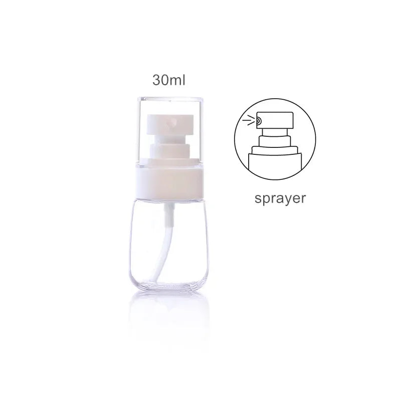 30ml 60ml 100ml UPG Fine Mist Spray Bottle Plastic Bottl Lotion Pump Travel Perfume Water Bottles Refill