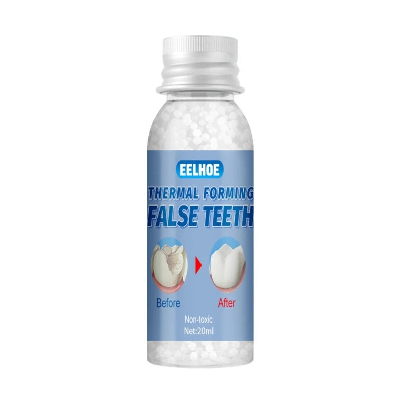 RXJC Resin False Teeth Solid Temporary Tooth Repair Set Teeth Falseteeth Denture Adhesive Teeth Dentist 10/20/30ml