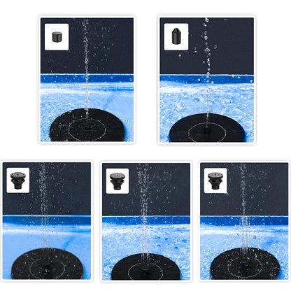 Mini Solar Water Fountain Pool Pond Waterfall Fountain Garden Decoration Outdoor Bird Bath Solar Powered Fountain Floating Water