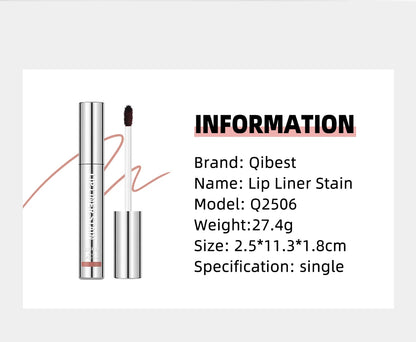 QIBEST 4 Colors Peel Off And Reveal Lip Stain Long Lasting Waterproof Pink Lip Tint Transfer Proof Natural Lip Stain Makeup