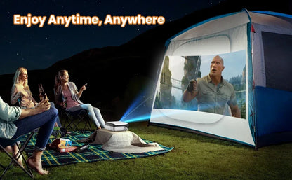 Projector Native 1080P Bluetooth Projector Portable 1920x1080dpi Outdoor Full HD Mini Projector Home Bedroom Speaker 9500Lumens