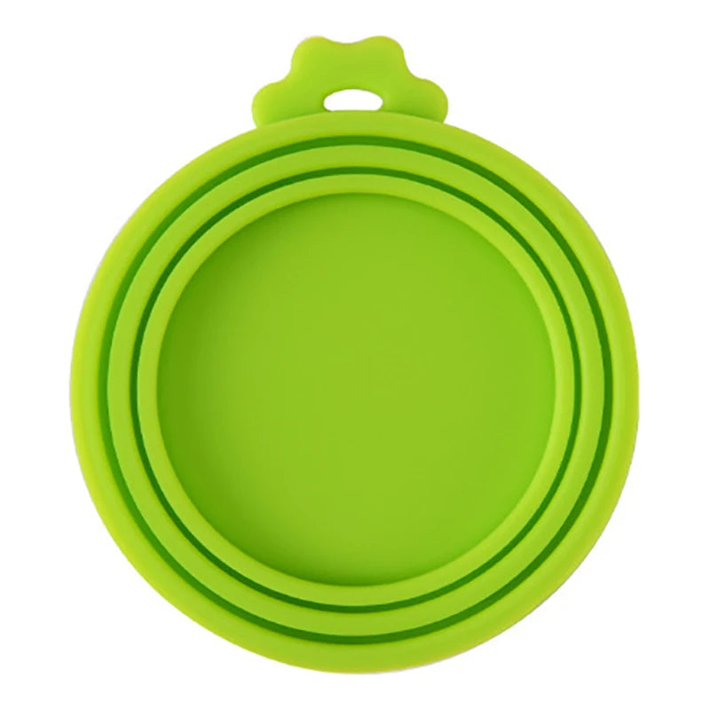 Reusable Pet Food Can Cover and Spoon Portable 2pcs/set  Dogs Cat Storage Tin Cap Lid Seal Cover Health Pet Supplies Pet Lids Ca