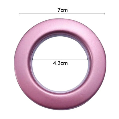 Plastic Curtain Eyelet Ring Curtain Grommet Top Mute Hanging Curtain Ring for Bathroom Living room Home Decor Curtain Accessory