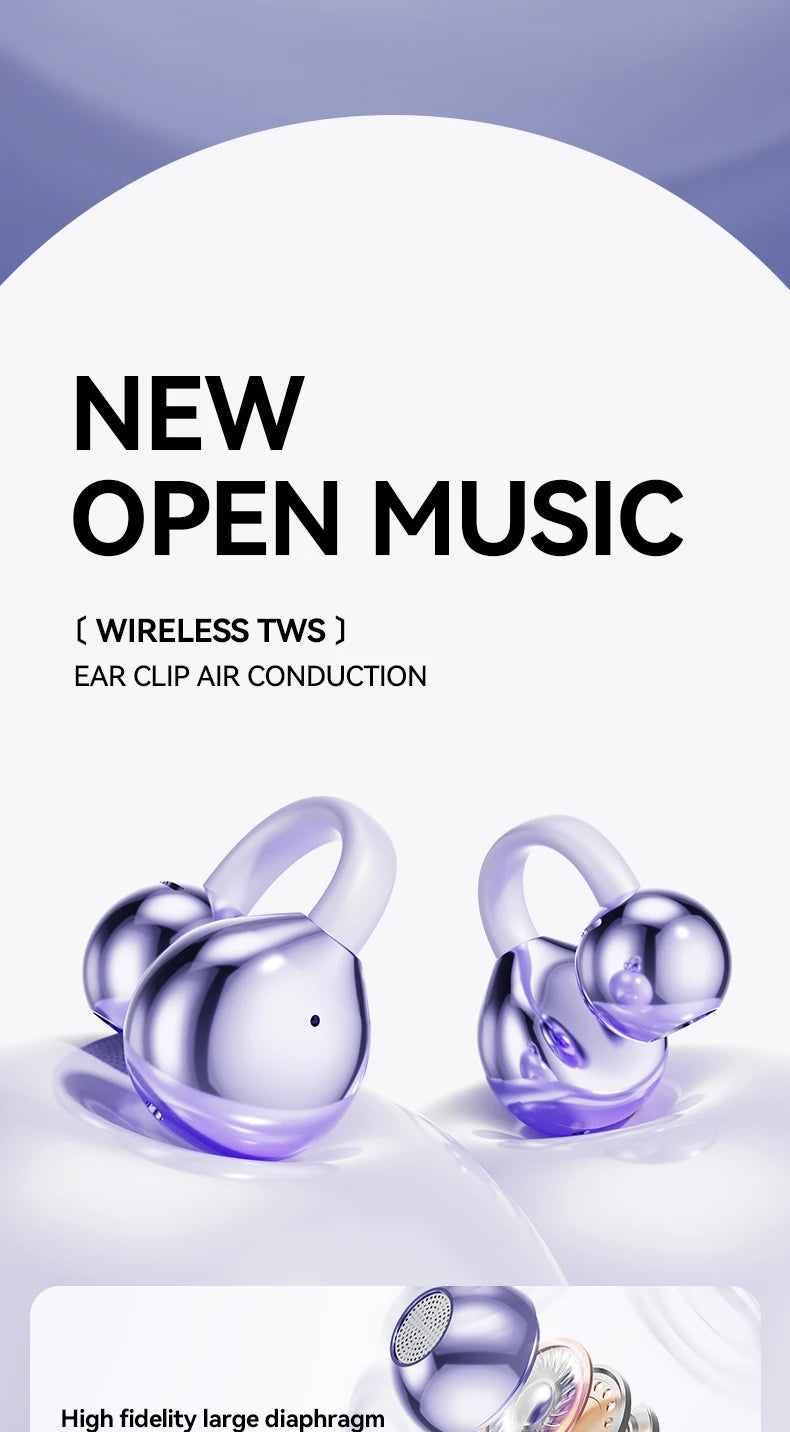 XIAOMI M91 Ear Clip Wireless Earphone New Open Ear Sport Bluetooth 5.4 Headphone ENC Noise Cancelling Headset With Mic