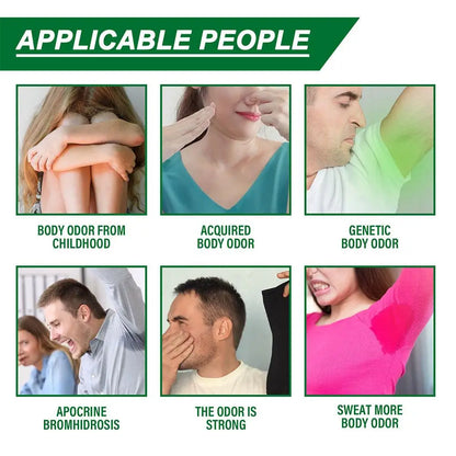 Underarm Deodorant Cream Body Odor Removal Antiperspirant for Sweating Bad Smell Relief Long Lasting Refreshing Aroma Gentle