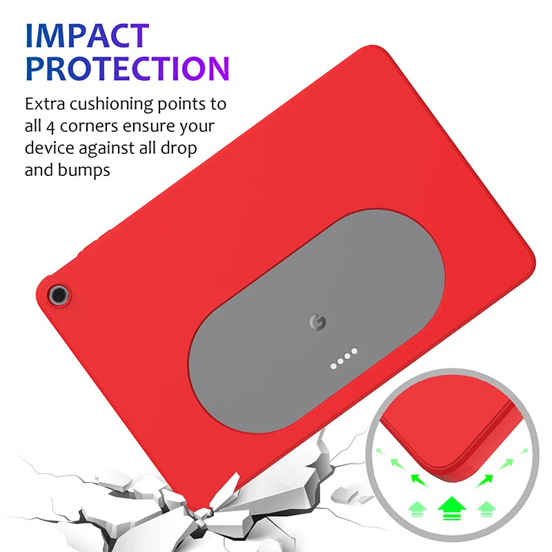 Silicone Case for Google Pixel Tablet Liquid Soft Flexible Cover Anti-Scratch Shockproof Protective Case Capa Fundas