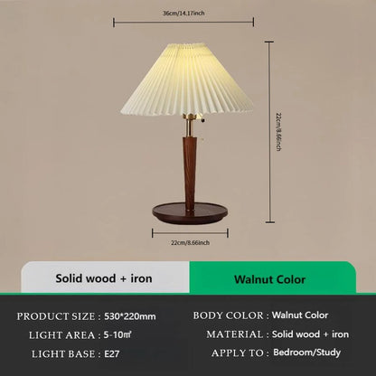 Bedroom bedside lamp, InS-style homestay retro decorative lamp, internet-famous red light, simple study