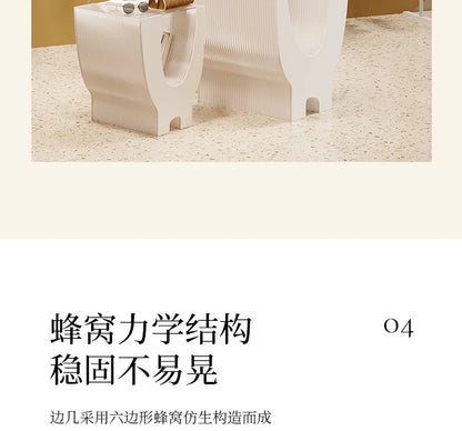 Folding paper table bedside table shelf living room bedroom simple folding storage sofa side cabinet coffee table 롤테이블 이동식테이블