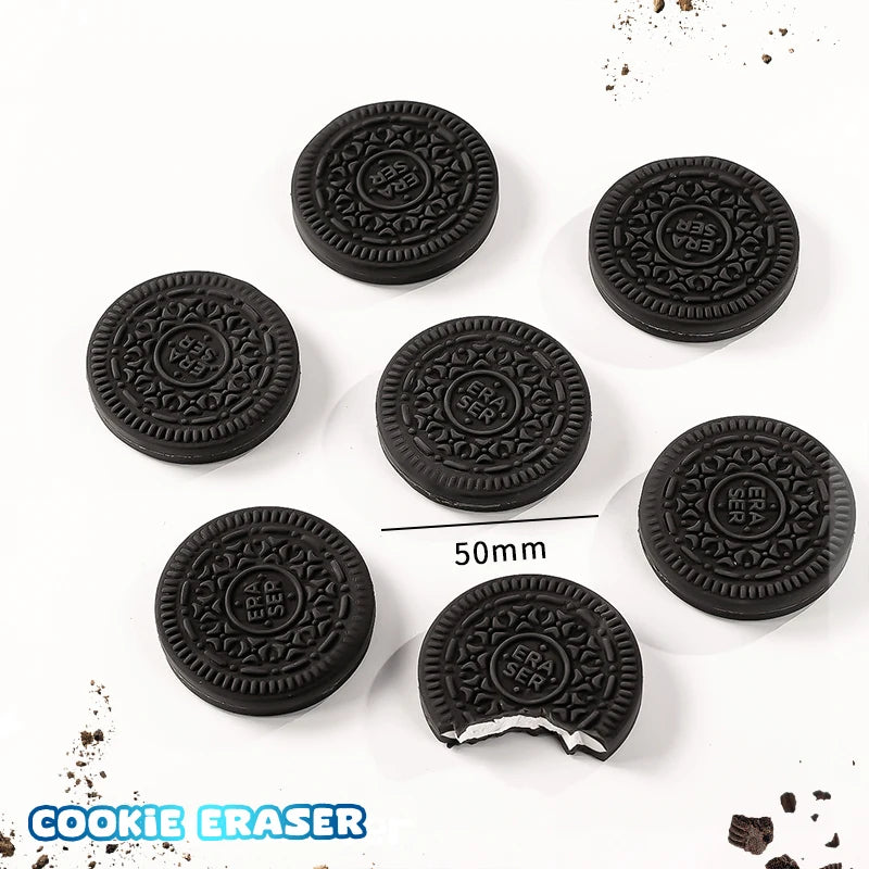 Kawaii stationery items School teacher gift Office Supplies classroom back to school cookie Carton Rubber Erasers cute things