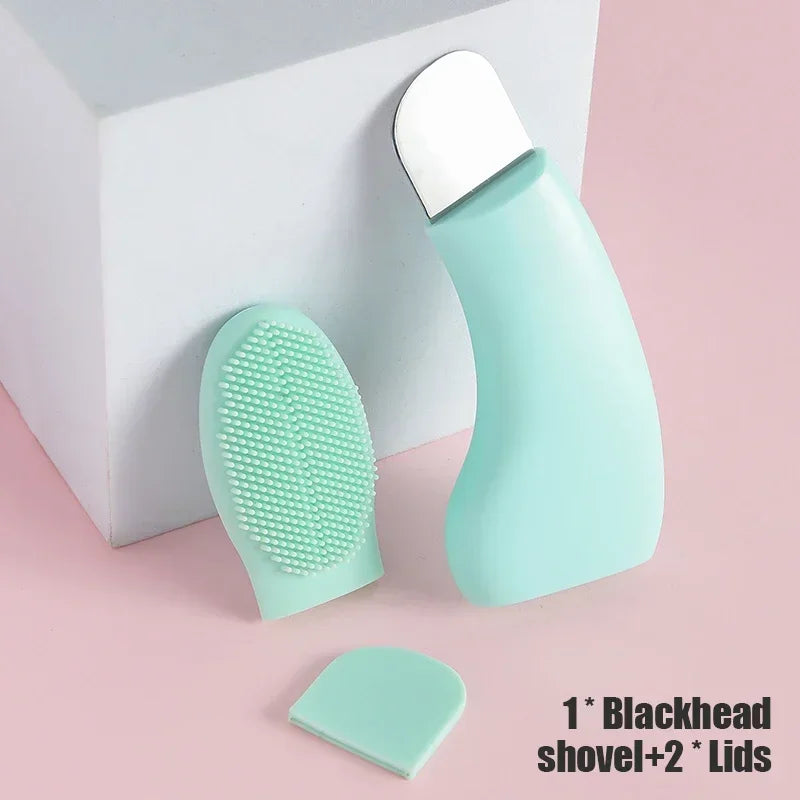Facial Blackhead Removal Tool Silicone Nose Whitehead Remover Face Scraper for Deep Cleansing Brush Face Spatula Skin Care Tool