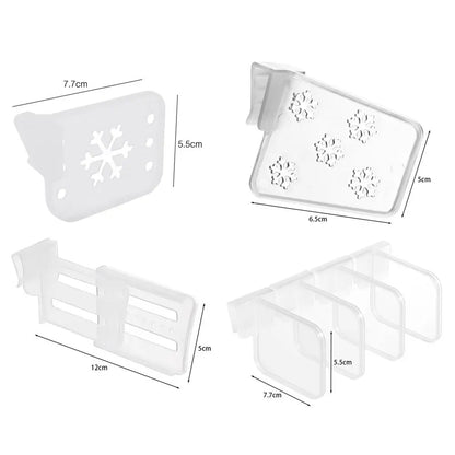 1Pcs/1Set Fridge Side Door Refrigerator Partition Board Kitchen Accessories Home Separating Storage Shelf Bottle Can Organizer