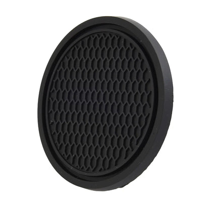 2pcs Black Car Auto Cup Holder Anti Slip Insert Coasters Pads Interior Accessories For Most Cups Accessories