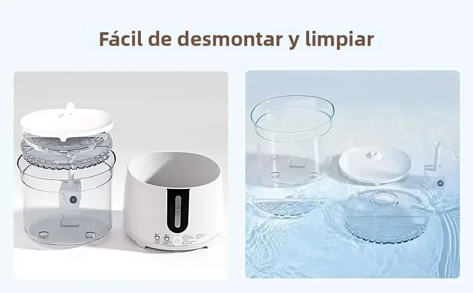 AQHH App Control Cat Water Fountain Wireless Pump Pet Water Fountain Inside Automatic Smart Fountain fuente de agua para gato