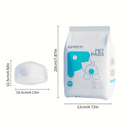 30pcs/pack Dog Diaper Pad for for Female Dog Shorts Panties Disposable Pet Physiological Pant Liners Dog Accessories