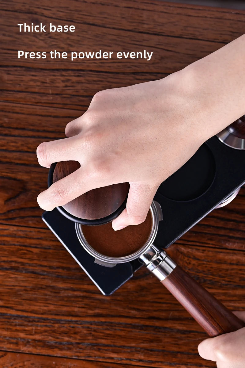 Barista Tool  Espresso Tamper Holder Black White ABS Station Coffee Knock Box Multifunction Coffee Tamper Portafilter