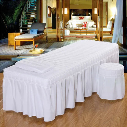 Beauty salon bed covers single item bed covers thickened quilted bread grid bed sheets bed covers