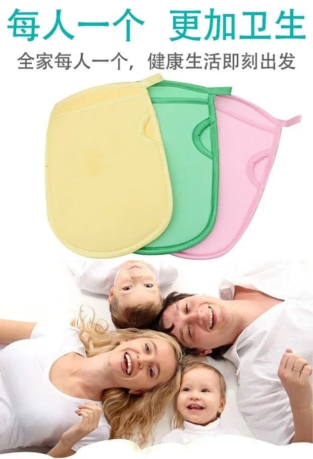 Scrubbers Exfoliating Bath Gloves Spa Towel  Dual-Sided Scrubbing Mitts for Back Care Mud Mask Sensitive Skin Toiletries