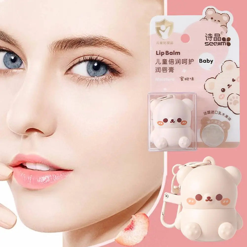 Children Fruity Lip Balm Cute Little Bear Lip Balm For Baby Moisturizing Anti-Dry Anti Crack Lipbalm Lip Care