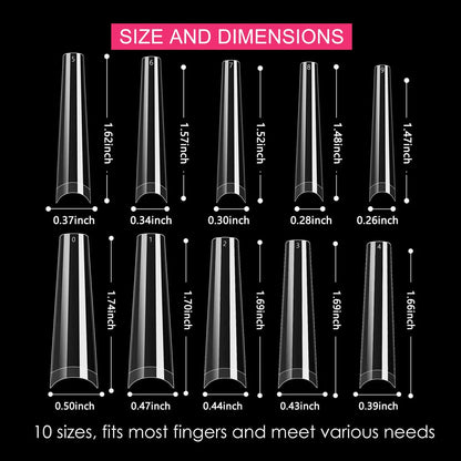 240PCS Short Almond Nail Tips Soft Gel Pre-Shaped Acrylic Nail Tips Half Matte Full Cover Nail Tips Clear Gelly Press on Nail