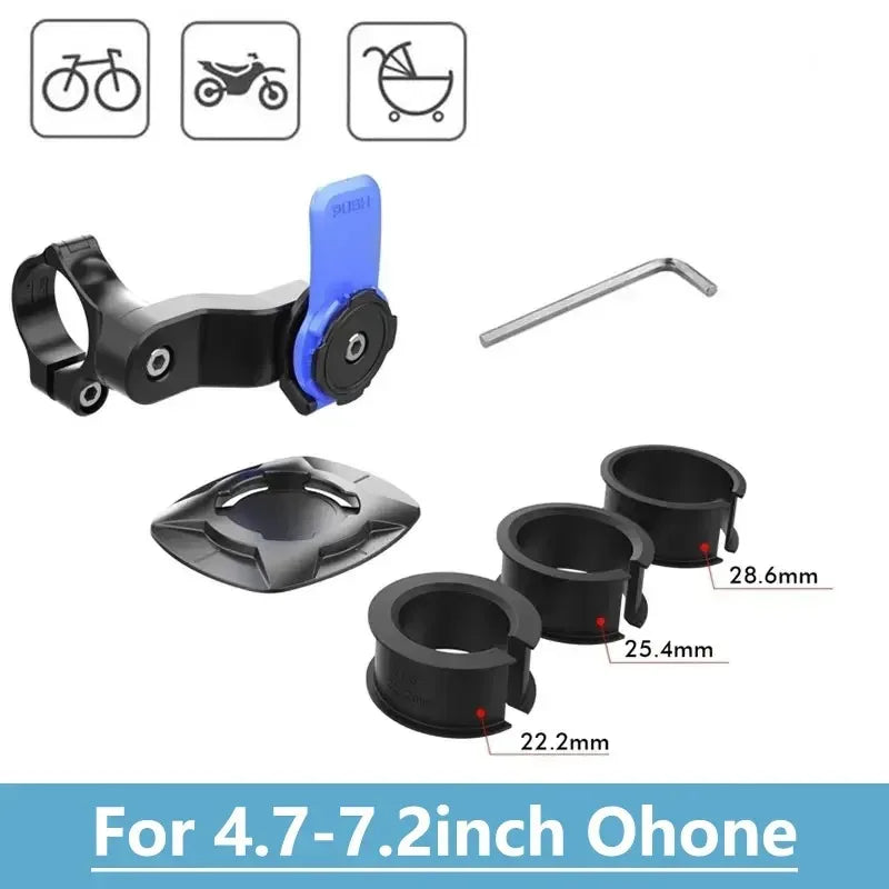 Motorcycle Phone Holder Mobile Phone Bracket Lock Shock-resistant Scooter Bike MTB Bicycle Phone Holder Phone Accessories