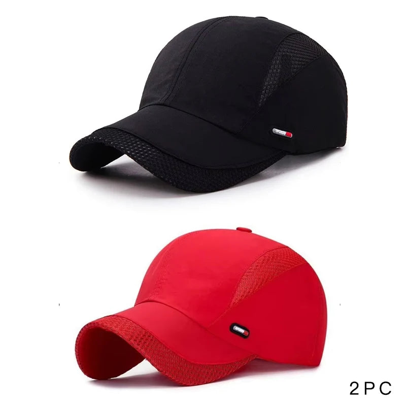 Summer Outdoor Sports Quick-Drying Mesh Baseball Cap Yuda Men Cap Simple Solid Color Hat