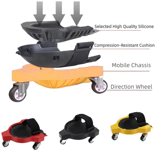 Multifunctional Pulley Knee Pads, Car Kneeling Pads, Universal Wheel Kneeling Pads, Work Knee Pads Knee Protection Device