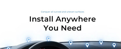 LISEN Magnetic Car Phone Mount for iPhone and Android with 6 Magnets and Adjustable Arch Design, Black