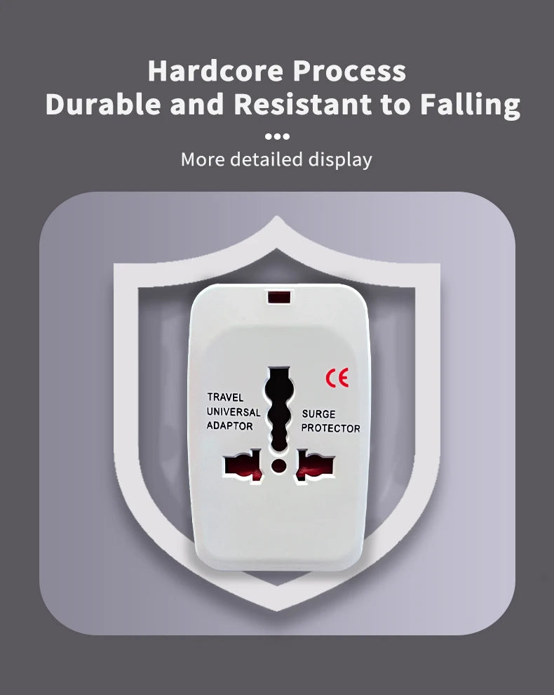 Universal Travel Adapter With 2 USB Ports Power Charger Adapter Outlet Converter Socket Plug Adaptor Connector EU UK US AU