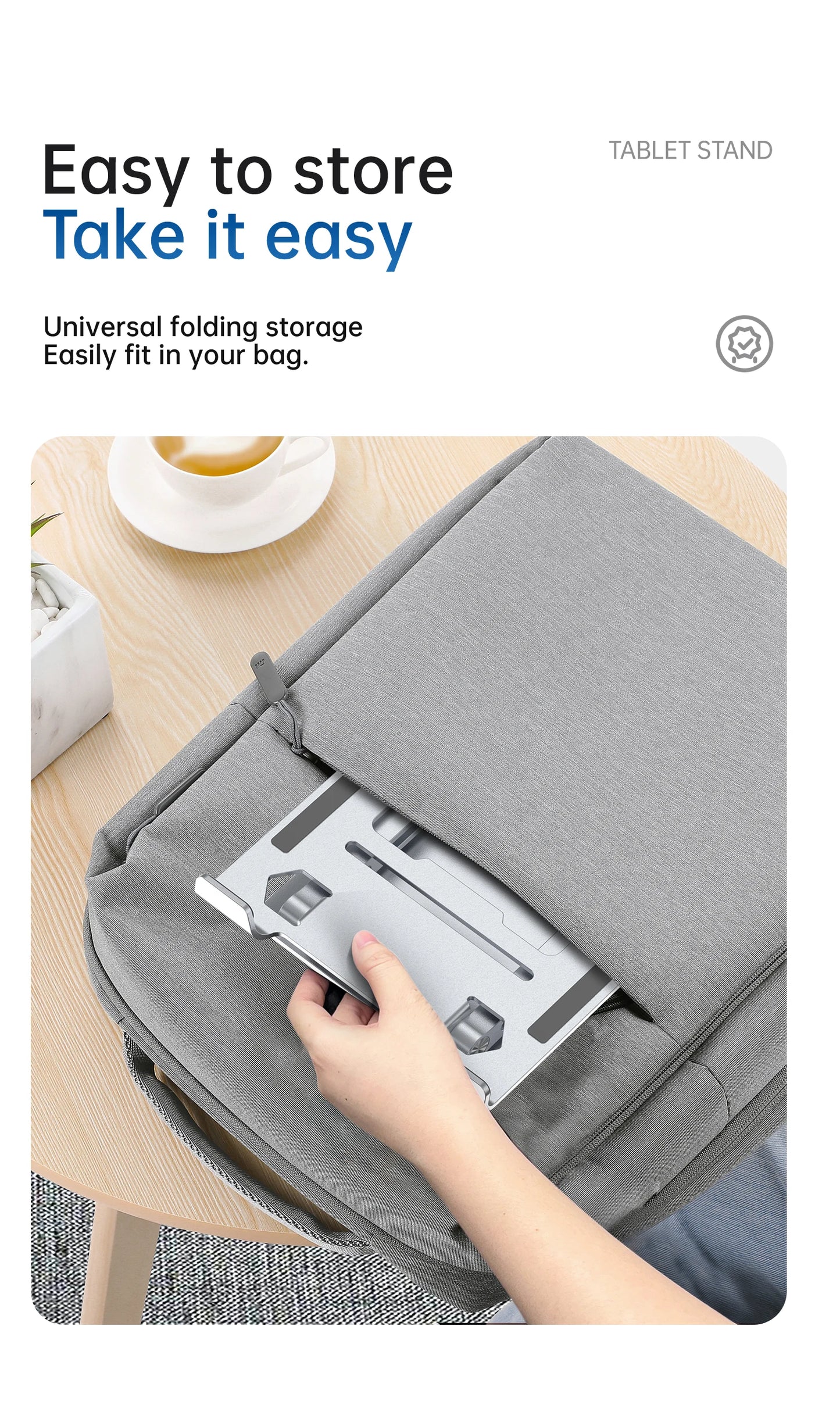 Tablet Stand, Swivel Tablet Stand with 360 Rotating Base, Adjustable Tablet Holder for Drawing, Compatible with iPad Pro/Air/Min