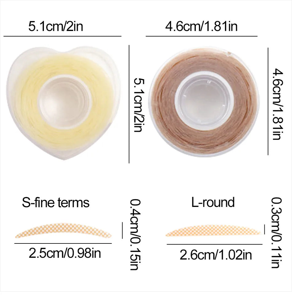 600Pcs Invisible Double Eyelid Tape Lace Eye Lift Strips Adhesive Stickers Makeup Big Eyes Woman Waterproof Face Beauty Tools