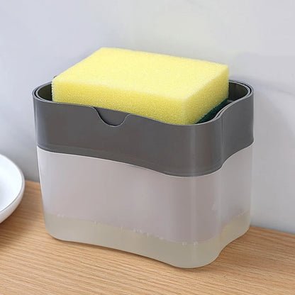 Kitchen Detergent Press Portable Soap Dispenser Pak Clean Cloth Dishwashing Pot Soap Dispenser Cleaning Tool