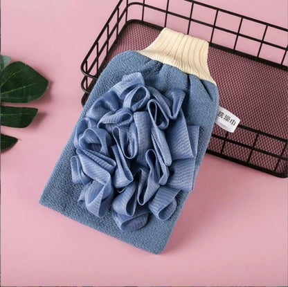 2-in-1 Pullback Towel Strong Rubbing Back Bath Towel Bath Bar Bath Flower Rubbing Mud Home Rubbing Bath Towel