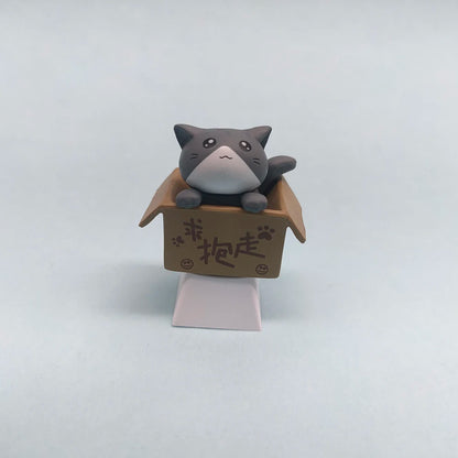 Customize Your Keyboard with Cute Cat Keycaps - PBT Axis Cherry MX Artisan Anime Pink Kawaii Accessories