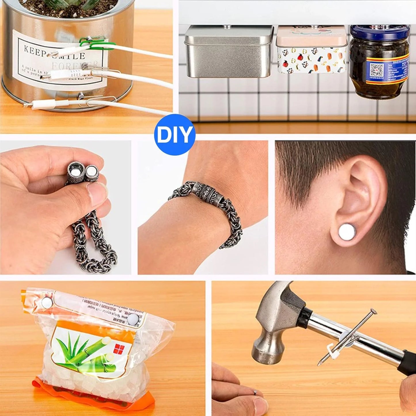 Super Powerful Magnets Strong Disc Magnets for Fridge, DIY, Building, Scientific, Craft, Education, 5x2 6x2 8x2 10x2 12x2 15x2