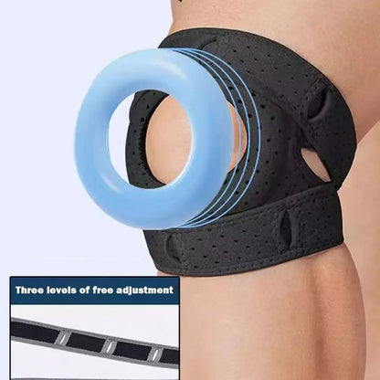 Support Gear Sports Knee Pads Breathable Adjustable Patellar Strap Enhance Joint Stability Comfortable Knee Brace Outdoor Sports