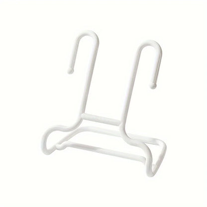 2-Pack Plastic Shoe Drying Racks, Dual-Hook Design for Balcony & Multipurpose Hanging Shoe Organizer Storage