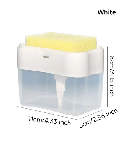 1 Dish Detergent Dispenser Kitchen Detergent Press Portable Soap Dispenser Pak Clean Cloth Dishwashing