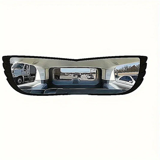 Car ultra wide angle interior rearview mirror large field of view auxiliary mirror reflective mirror borderless reversing mirror
