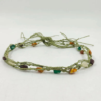 2024 Hat Band Accessories Handmade Beaded Chain Straw Hat Accessories Men Women Hat Band Decorative Soft Hat Fashion Accessories