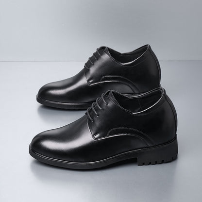 Banquet Inner Increase Men Shoes Invisible Elevator 10cm Black Height Increasing Formal Leather Shoes Business Men Wedding Shoes