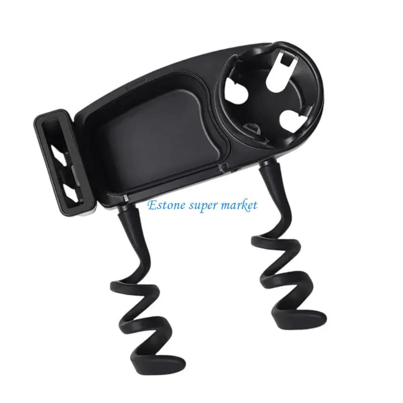 090B 3 in 1 Strollers Milk Bottle Cup Holder for Snacks & Drink Strollers Tray Phone Holder Detachable Tray