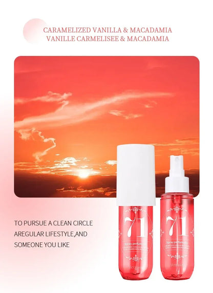 Body fragrance spray Fresh air Scent Long Fruity Non-irritating Portable Liquid Perfume Moisturizes Skin For Men And Women 90ml