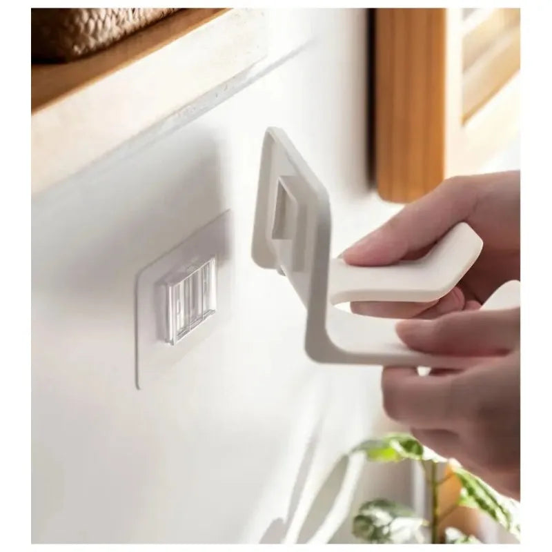 Wall mounted hair dryer bracket, non perforated hair dryer bracket, hair dryer storage rack, white, black