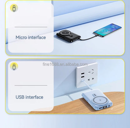 PD 20W Fast Charging 10000mAh Portable Phone Charger Power Station Power Bank Magnetic  Wireless Charger  Power bank