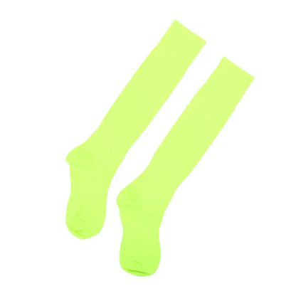 Football Sports Socks Long Knee Cotton Solid Color Kids Legging Stockings Soccer Baseball Ankle Adults Children Socks