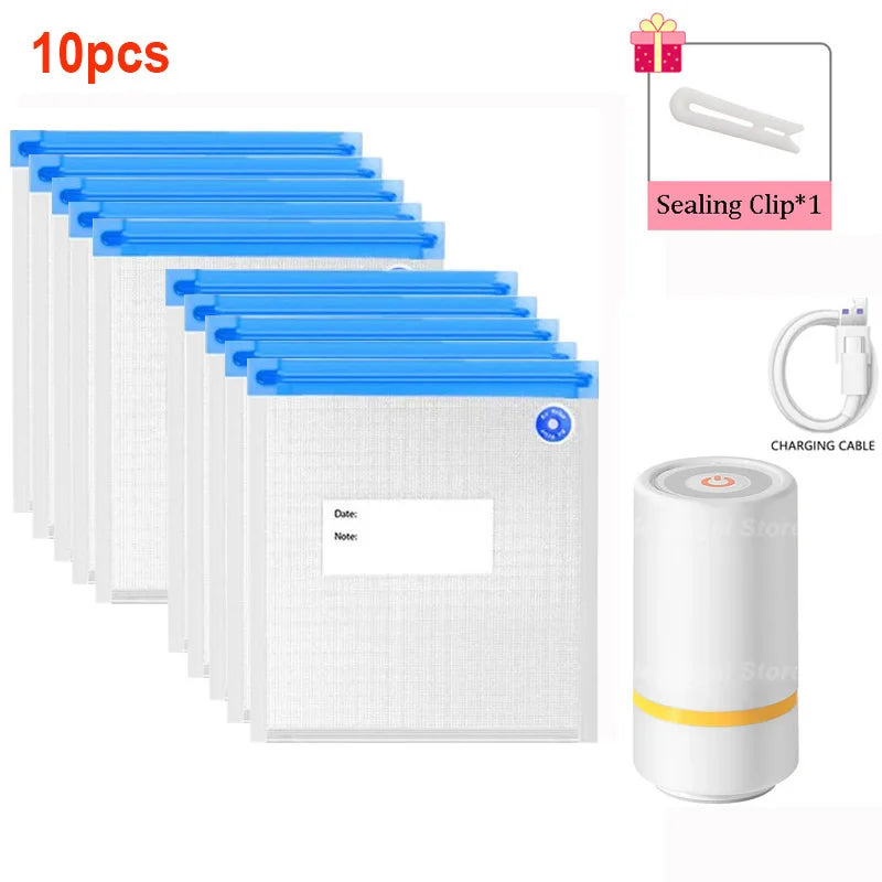 Vacuum Sealed Food Bags Food Storage Bag with Sealing Pump Household Food Sealer Air Valve Bag Food Storage Bag